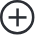 A plus sign enclosed within a circle, representing an accordian toggle with a plus icon